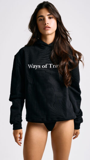 Ways of Travel luxury hoodie. Premium designer brand and made in Italy, makes an ultimate showstopper anywhere you go.